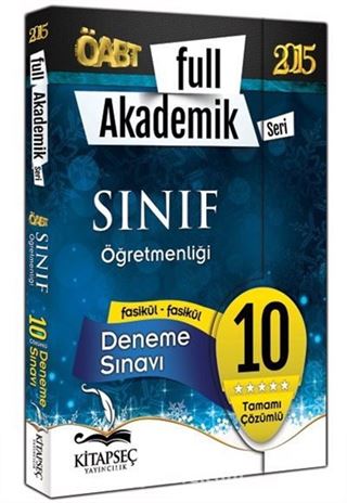 2015 KPSS ÖABTFull Akademik Seri Sınıf Öğretmenliği Tamamı Çözümlü 10 Deneme Sınavı