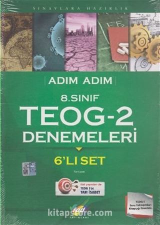 Adım Adım 8. Sınıf Teog -2 Denemeleri (6'lı Set)