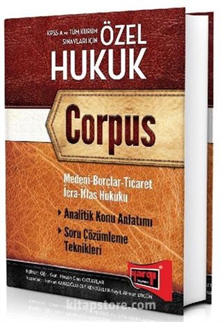 KPSS A Özel Hukuk Corpus Konu Anlatımlı