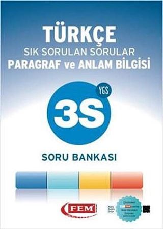 YGS 3S Türkçe - Paragraf ve Anlatım Bilgisi Sık Sorulan Sorular Soru Bankası