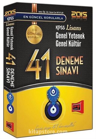 2015 KPSS Lisans Genel Yetenek Genel Kültür 41 Deneme Sınavı