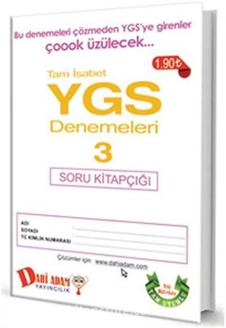 2015 YGS Tam İsabet Denemeleri 3 Soru Kitapçığı