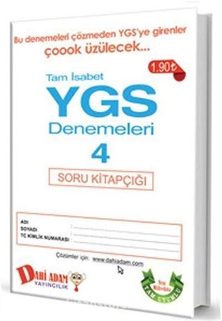 2015 YGS Tam İsabet Denemeleri 4 Soru Kitapçığı