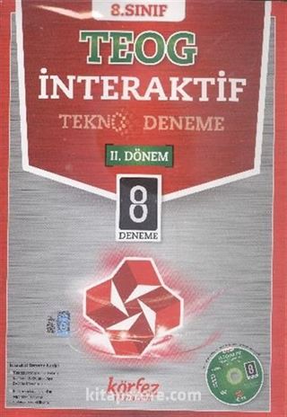 8. Sınıf TEOG İnteraktif Tekno Deneme II. Dönem 8 Deneme Dvd'li