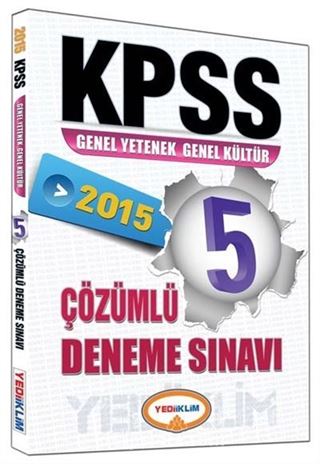 2015 KPSS Genel Yetenek Genel Kültür 5 Çözümlü Deneme Sınavı