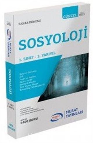 1. Sınıf 2. Yarıyıl Bahar Dönemi Sosyoloji (6021)