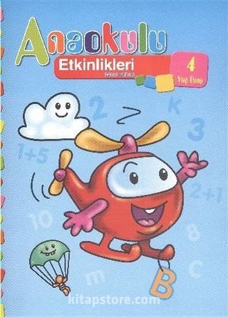 Anaokulu Etkinlikleri Mavi Kitap (4 Yaş)