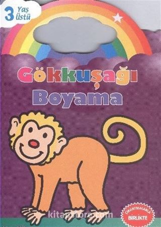 Gökkuşağı Boyama Mor Kitap