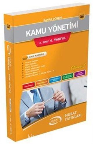 2. Sınıf 4. Yarıyıl Bahar Dönemi Kamu Yönetimi Ana Kaynak