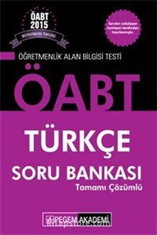 2015 KPSS ÖABT Türkçe Tamamı Çözümlü Soru Bankası