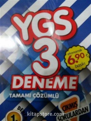 YGS 3 Deneme Tamamı Çözümlü