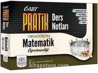 2015 ÖABT Ortaöğretim Matematik Pratik Ders Notları