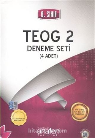 8. Sınıf TEOG 2 Deneme Seti (4 Adet)