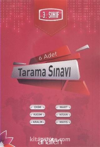 3. Sınıf 6 Adet Tarama Sınavı