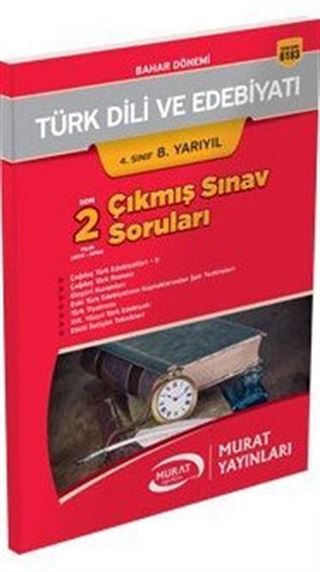 AÖF 4. Sınıf 8. Yarıyıl Türk Dili ve Edebiyatı Bahar Dönemi Son 2 Yılın Çıkmış Sınav Soruları