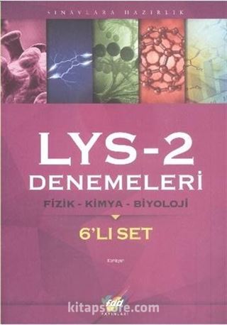 LYS Denemeleri 2 Fizik-Kimya-Biyoloji (6'lı Set)