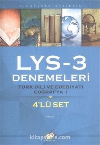 LYS Denemeleri 3 Türk Dili ve Edebiyatı - Coğrafya 1 (4'lü Set)