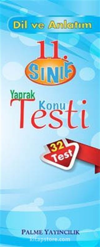 11.Sınıf Dil ve Anlatım Yaprak Konu Testi (32 Test)