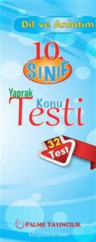 10.Sınıf Dil ve Anlatım Yaprak Konu Testi (32 Test)