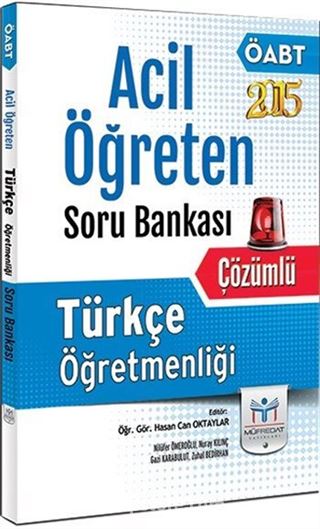 2015 ÖABT Türkçe Öğretmenliği Acil Öğreten Soru Bankası (Çözümlü)