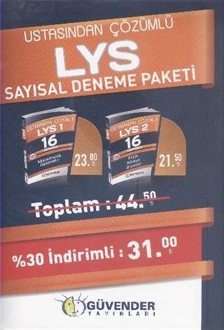 LYS Ustasından Çözümlü Sayısal Deneme Paketi (6'lı)