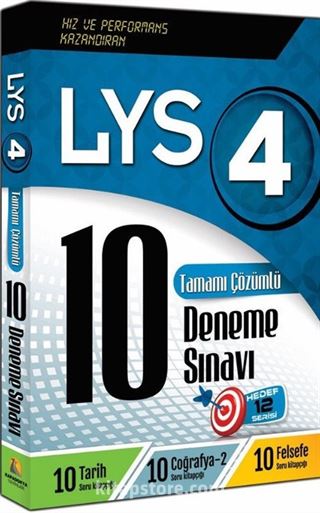 LYS 4 Tamamı Çözümlü 10 Deneme Sınavı / Tarih-Coğrafya 2-Felsefe