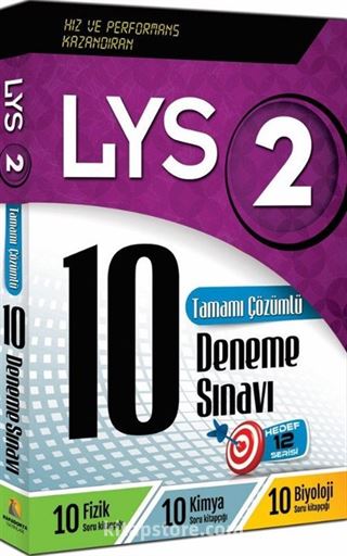 LYS 2 Tamamı Çözümlü 10 Deneme Sınavı / Fizik-Kimya-Biyoloji