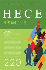 Sayı:220 Nisan 2015 Hece Aylık Edebiyat Dergisi