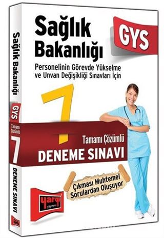 2015 GYS Sağlık Bakanlığı 7 Deneme Sınavı Tamamı Çözümlü