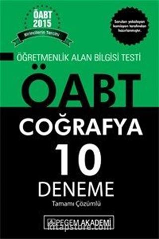 2015 ÖABT Coğrafya 10 Deneme