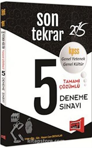 2015 KPSS Genel Yetenek Genel Kültür Son Tekrar Tamamı Çözümlü 5 Deneme Sınavı