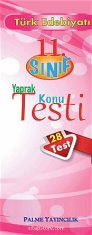 11.Sınıf Türk Edebiyatı Yaprak Konu Testi (28 Test)