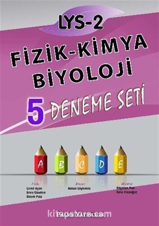 LYS 2 Fizik-Kimya-Biyoloji 5 Deneme Seti