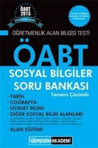 2015 ÖABT Sosyal Bilgiler Soru Bankası Tamamı Çözümlü