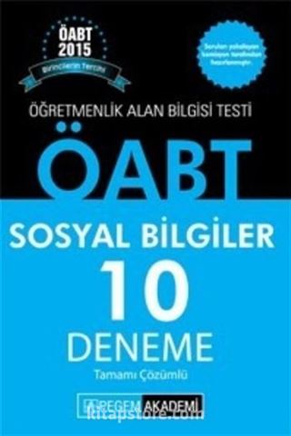 2015 ÖABT Sosyal Bilgiler 10 Deneme