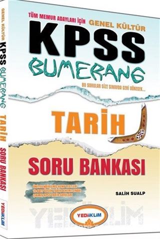 2015 KPSS Genel Kültür Bumerang Tarih Soru Bankası