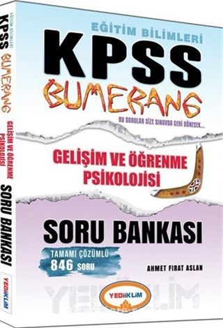 2015 KPSS Bumerang Gelişim ve Öğrenme Psikolojisi Soru Bankası