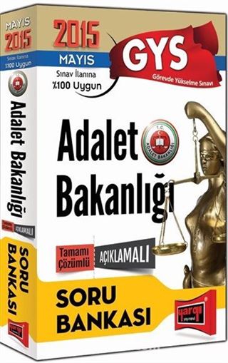 2015 GYS Adalet Bakanlığı Açıklamalı Tamamı Çözümlü Soru Bankası