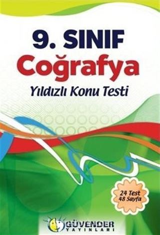 9. Sınıf Coğrafya Yıldızlı Konu Testi