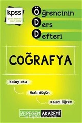 2015 KPSS Coğrafya Öğrencinin Ders Defteri