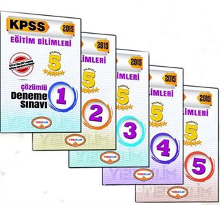 2015 KPSS Eğitim Bilimleri 5 Yıldızlı Fasikül Fasikül 5 Çözümlü Deneme (5 Kitap)