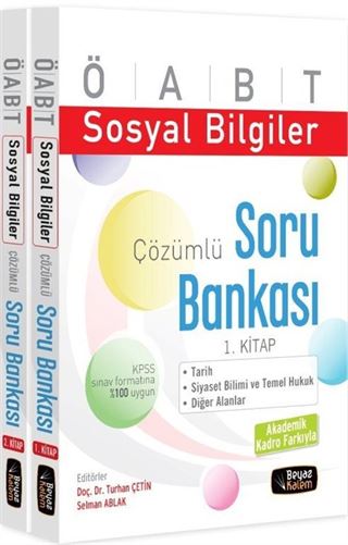 2015 ÖABT Sosyal Bilgiler Çözümlü Soru Bankası Seti