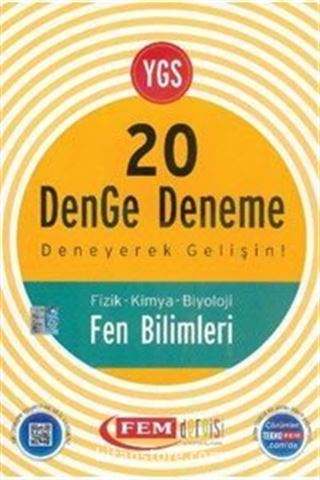 YGS 20 Denge Deneme - Fen Bilimleri (Fizik -Kimya-Biyoloji)