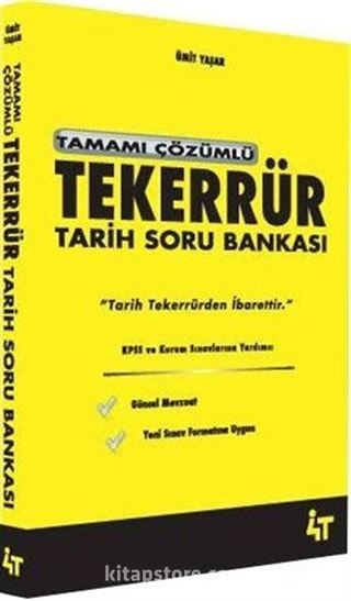 Tamamı Çözümlü Tekerrür Tarih Soru Bankası (KPSS ve Kurum Sınavlarına Yardımcı)