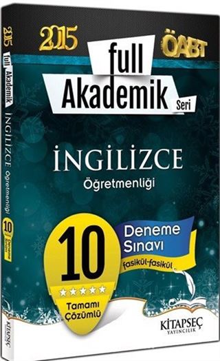 2015 ÖABT Full Akademik Seri İngilizce Öğretmenliği 10 Deneme Sınavı Fasikül Fasikül