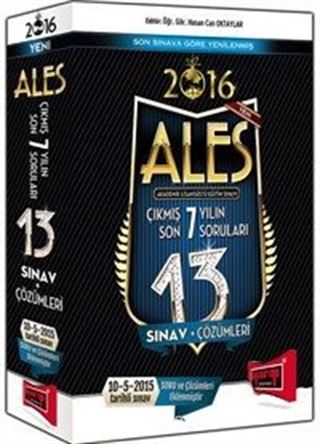 2016 ALES Son 7 Yılın Çıkmış 13 Sınav Soruları ve Çözümleri