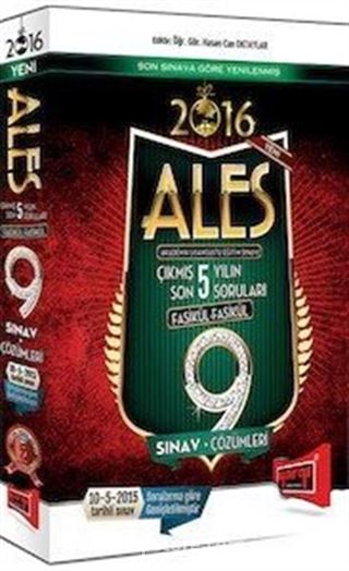 2016 ALES Çıkmış Son 5 Yılın Soruları Fasikül Fasikül 9 Sınav+Çözümleri