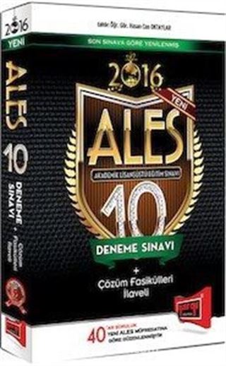 2016 ALES 10 Deneme Sınavı+Çözüm Fasikülleri İlaveli