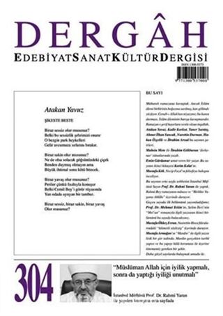 Dergah Edebiyat Sanat Kültür Dergisi Sayı:304 Haziran 2015