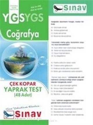 YGS Coğrafya Çek Kopar Yaprak Test (48 Adet)